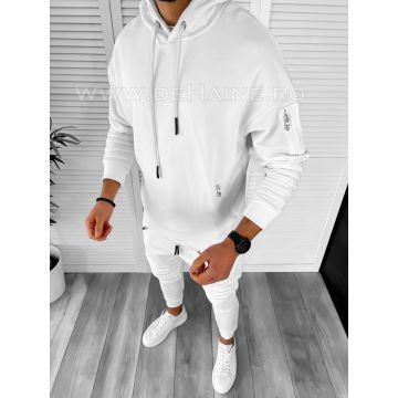 Hanorac barbati slim fit alb K025 O2-2.2