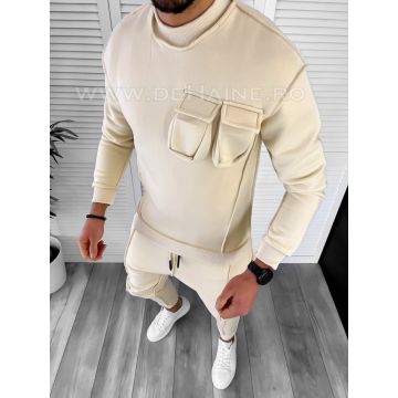 Hanorac barbati slim fit bej K156 D3-3.3