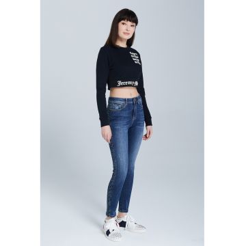 Bluza crop de trening din bumbac organic