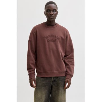 Bluza de trening din amestec de bumbac organic cu captuseala calduroasa