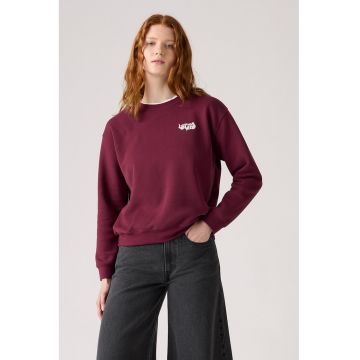 Bluza de trening cu decolteu la baza gatului si croiala lejera