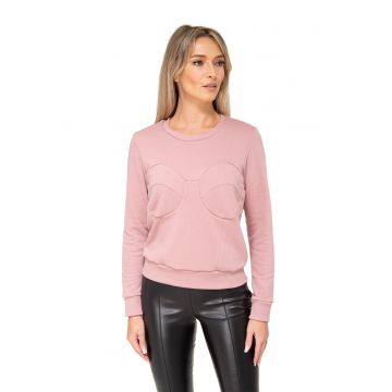 Bluza de trening cu decolteu rotund Rosa