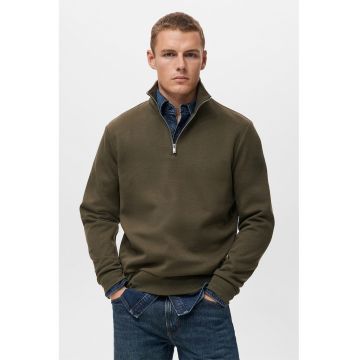 Bluza de trening cu fermoar scurt