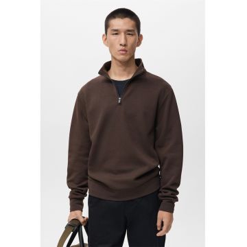 Bluza de trening cu fermoar scurt