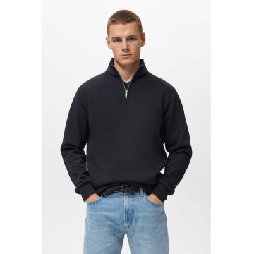 Bluza de trening cu fermoar scurt