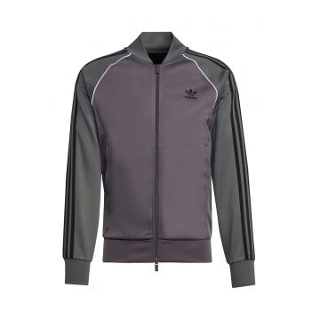 Bluza de trening cu fermoar si logo