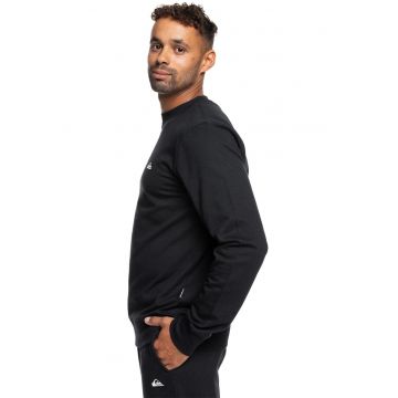 Bluza de trening cu logo si decolteu la baza gatului Basic