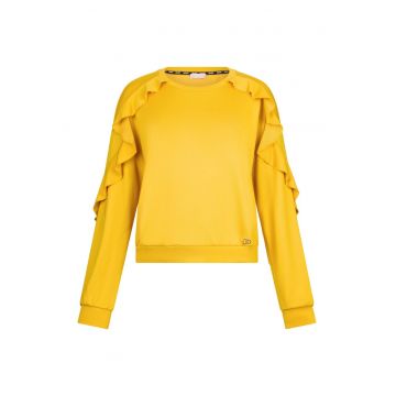 Bluza de trening cu maneci cu volane