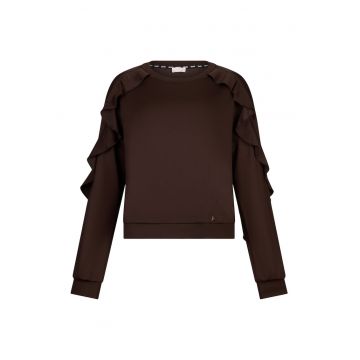 Bluza de trening cu maneci cu volane