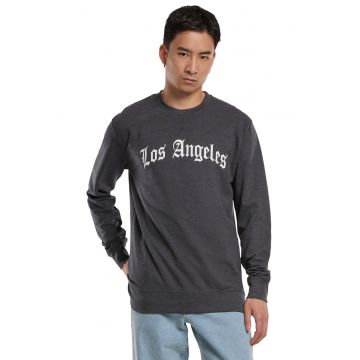 Bluza de trening din amestec de bumbac cu imprimeu text