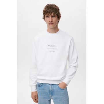 Bluza de trening din bumbac cu design text