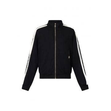 Bluza de trening din bumbac cu insertii de dantela