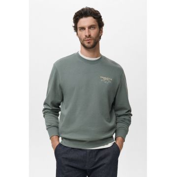 Bluza de trening din bumbac cu maneci cazute