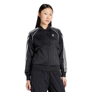 Bluza de trening din satin cu fermoar SST