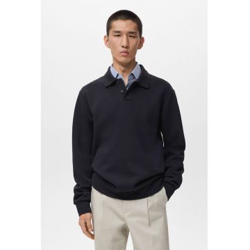 Bluza de trening polo cu model uni