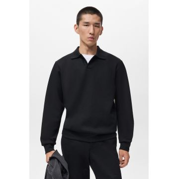 Bluza de trening polo cu model uni