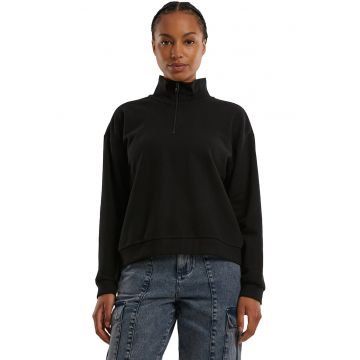 Bluza de trening uni din amestec de bumbac