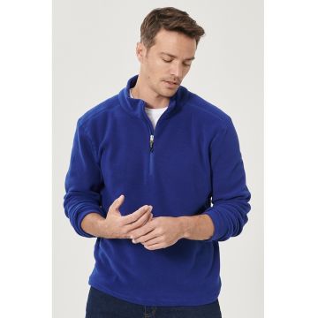 Bluza din fleece cu fenta cu fermoar