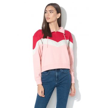 Bluza sport crop cu logo