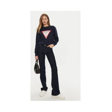 Bluza sport din amestec de bumbac si logo