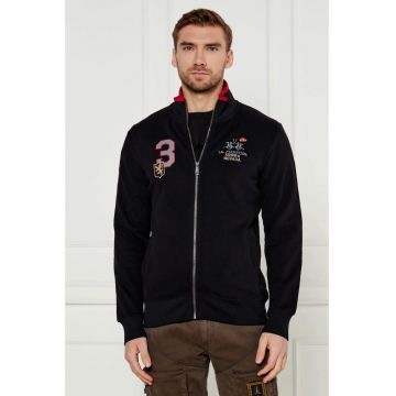 Bluza sport pentru barbati cu fermoar  negru