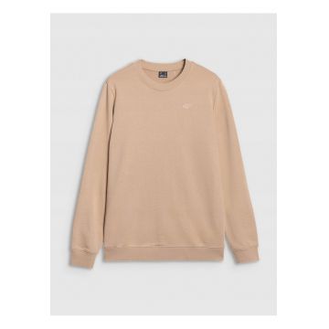 Hanorac barbat  bej - fara fermoar si gluga - bumbac