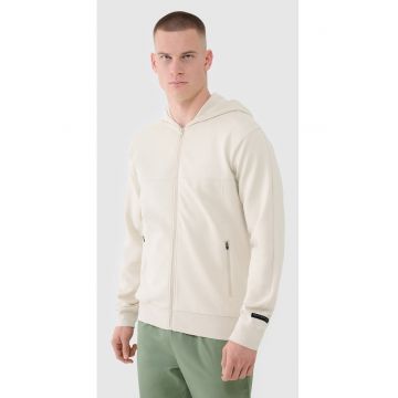 Hanorac barbati  cu fermoar - bej - 55% bumbac - 40% poliester