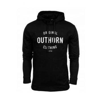 Hanorac barbati -  Cu gluga - Bumbac/Poliester - Negru