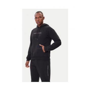 Hanorac barbati -  negru - bumbac si poliester reciclat