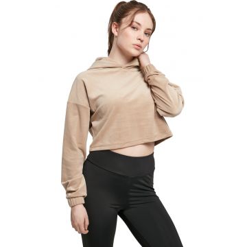 Hanorac crop cu maneci cazute