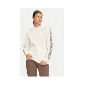 Hanorac cu amestec din bumbac si logo