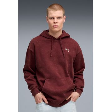 Hanorac cu aspect decolorat si logo