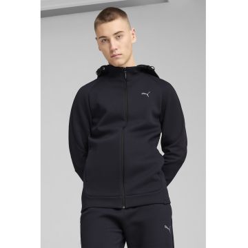 Hanorac cu fermoar si maneci raglan