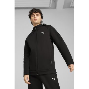 Hanorac cu fermoar si maneci raglan