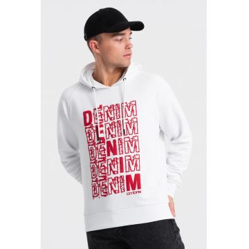 Hanorac cu imprimeu  OM-SSPS-0158 - Barbati - Fara fermoar - Cu gluga