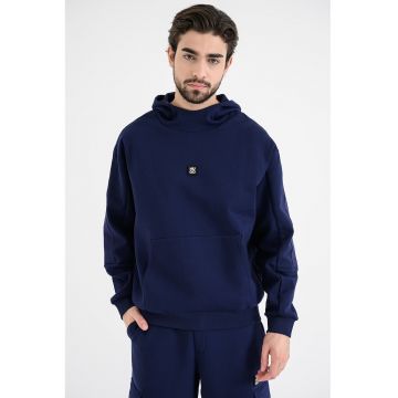 Hanorac cu logo cu buzunar kangaroo