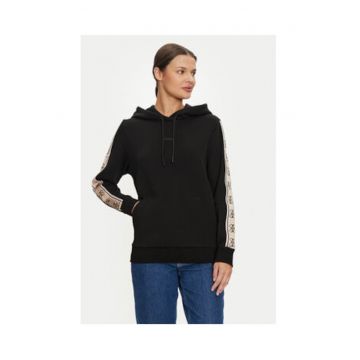 Hanorac cu logo din amestec de bumbac