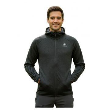 Hanorac cu maneci raglan si fermoar -