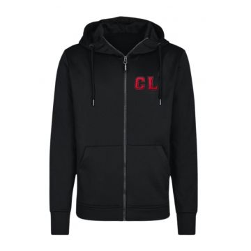 Hanorac CXL -  negru - bumbac/poliester - cu fermoar - gluga integrata