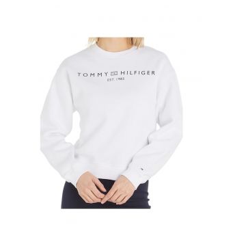 Hanorac dama  alb - fleece - maneca lunga