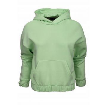 Hanorac dama -  Bumbac - Verde -