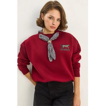 Hanorac dama  cu imprimeu leopard