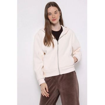 Hanorac Damen  Alb Regular Fit