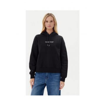 Hanorac de dama -din bumbac cu imprimeu text