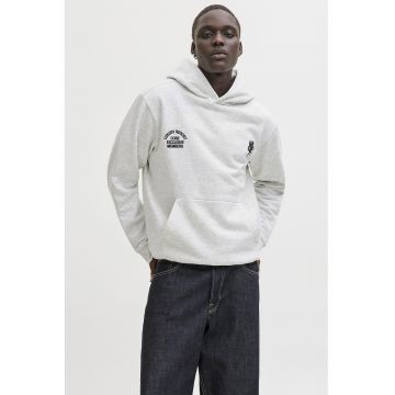 Hanorac din amestec de bumbac organic cu buzunar kangaroo