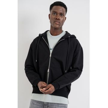 Hanorac din bumbac cu fermoar Milo