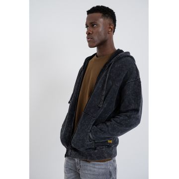 Hanorac din bumbac organic cu fermoar