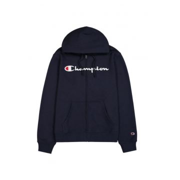 Hanorac pentru barbati  Cu fermoar - gluga reglabila - bumbac/poliester - Bleumarin