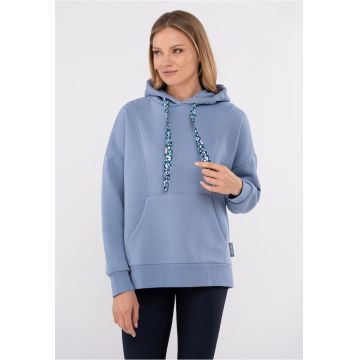 Hanorac pentru femei din bumbac  B-Eleven - Albastru deschis