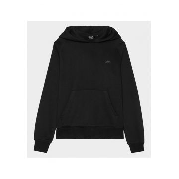 Hanorac  pentru femei - negru - bumbac/poliester - gluga